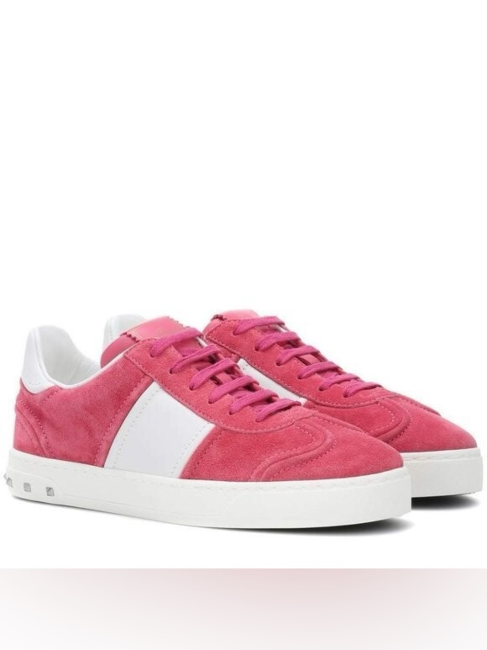Valentino Garavani Fly Crew Suede Low-Top Sneakers Size 36.5